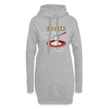 SUCRE NON MERCI LIBERTÉ DE GOÛT - Sweat-shirt à capuche long Femme - gris chiné - Devant