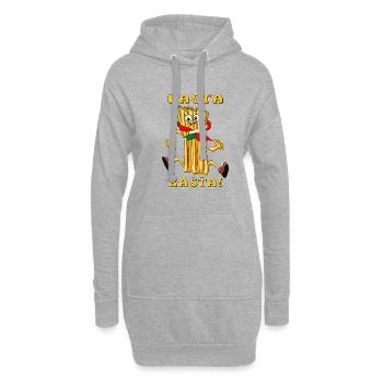 PASTA BASTA - Hoodie-Kleid - Grau meliert - Vorne
