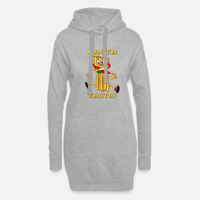 PASTA BASTA - Hoodie-Kleid - Grau meliert