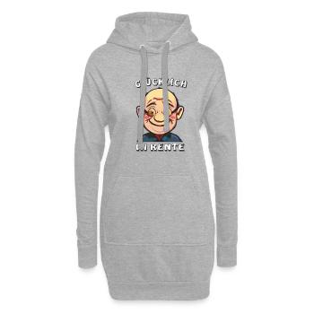 DES RETRAITÉS HEUREUX À LA RETRAITE - Sweat-shirt à capuche long Femme - gris chiné - Devant