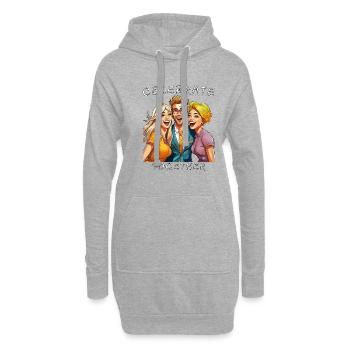 FREUNDE CELEBRATE TOGETHER - Hoodie-Kleid - Grau meliert - Vorne
