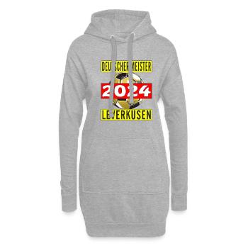 DEUTSCHER MEISTER 2024 LEVERKUSEN - Hoodie-Kleid - Grau meliert - Vorne
