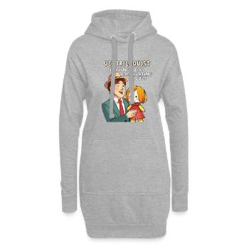 BAUCHREDNER TALKING DOLLS CAPTIVATING SOULS - Hoodie-Kleid - Grau meliert - Vorne