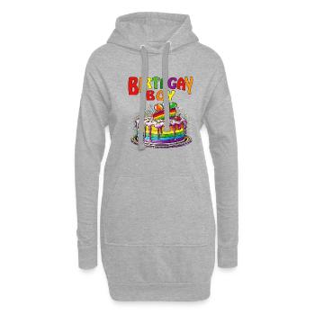 TORTE BIRTHGAY BOY - Hoodie-Kleid - Grau meliert - Vorne