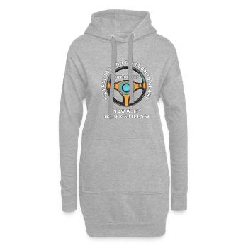 FREEDOM IN HEART DRIVER’S LICENSE - Hoodie-Kleid - Grau meliert - Vorne
