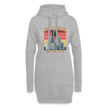 CUP STACKING RACING TO THE TOP - Hoodie-Kleid - Grau meliert - Vorne