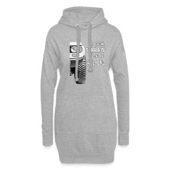 AUTO OFF TO THE TERRAIN ON THE WEEKEND - Hoodie-Kleid - Grau meliert - Vorne