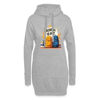 SCHOOL IS OUT - Hoodie-Kleid - Grau meliert - Vorne