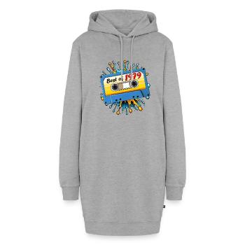 1979 MUSIKKASETTE BEST OF - Hoodie-Kleid - Grau meliert - Vorne