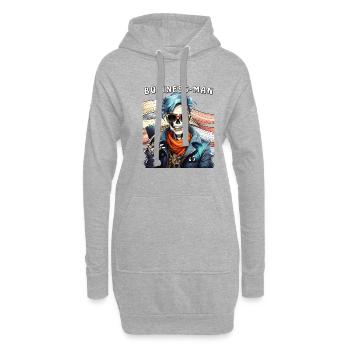 HOMME SQUELETTE HOMME HOMME D’AFFAIRES - Sweat-shirt à capuche long Femme - gris chiné - Devant
