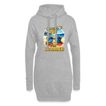 SCHOOL`S OUT FOR SUMMER - Hoodie-Kleid - Grau meliert - Vorne