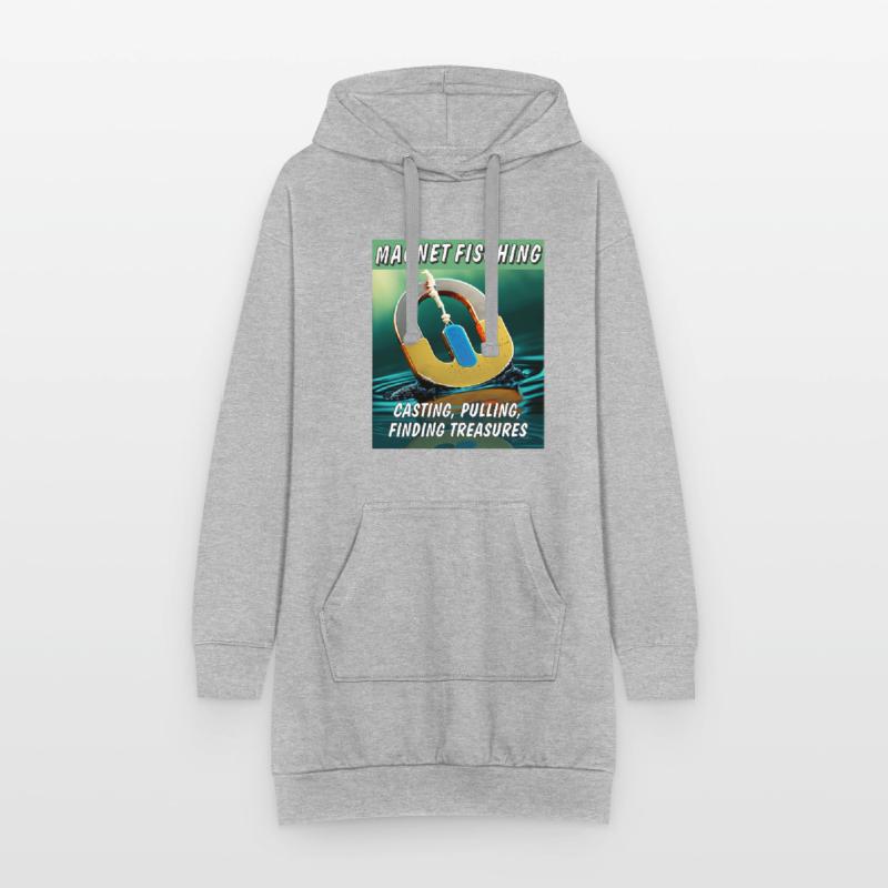 MAGNETFISCHING CASTING PULLING FINDING Hoodie-Kleid