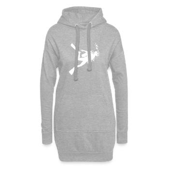 Plongée Tauchen Scuba Tauchen Scuba Diver - Sweat-shirt à capuche long Femme - gris chiné - Devant