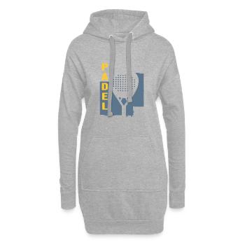 Tennis de padel Joueurs de padel - Sweat-shirt à capuche long Femme - gris chiné - Devant