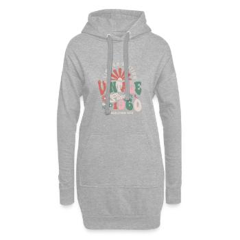 1960 Jubiläum Jahrgang 1960 - Hoodie-Kleid - Grau meliert - Vorne