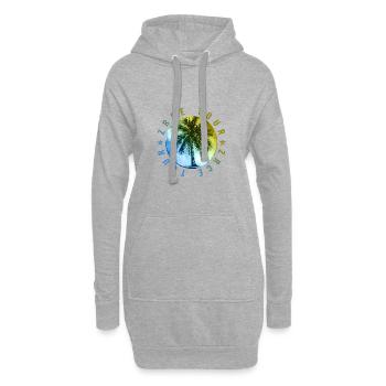 Vacances à Zrce Tour - Sweat-shirt à capuche long Femme - gris chiné - Devant