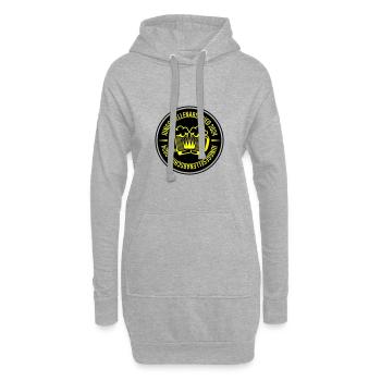 Junggesellenabschied 2024 Bier - Hoodie-Kleid - Grau meliert - Vorne