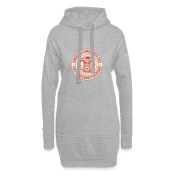 Enterrement de vie de garçon 2025 Crâne - Sweat-shirt à capuche long Femme - gris chiné - Devant