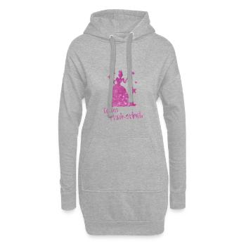 Bride To Be Braut Hochzeit JGA Junggesellinnen - Hoodie-Kleid - Grau meliert - Vorne