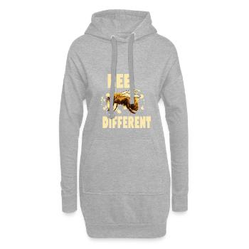 Conception de cadeau apiculteur abeilles différentes abeilles - Sweat-shirt à capuche long Femme - gris chiné - Devant