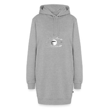 Aviation Enthusiast A350 Vintage Logo - Hoodie-Kleid - Grau meliert - Vorne