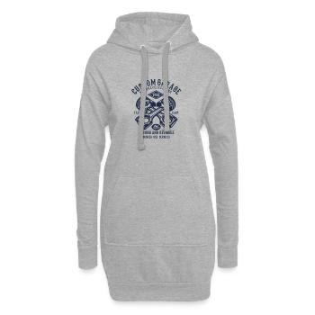Legend garage tournevis atelier piston voiture - Sweat-shirt à capuche long Femme - gris chiné - Devant