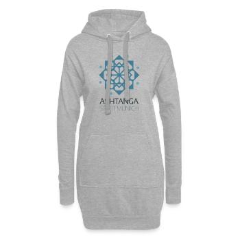 Ashtanga Spirit Munich - Sweat-shirt à capuche long Femme - gris chiné - Devant