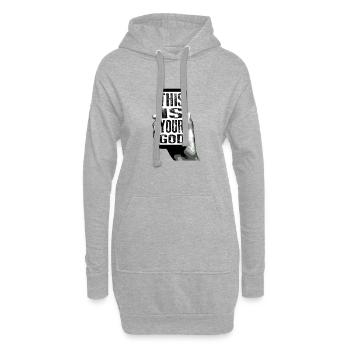 This Is Your God - Téléphone - Sweat-shirt à capuche long Femme - gris chiné - Devant
