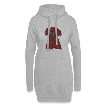 pdae sketch choco - Hoodie-Kleid - Grau meliert - Vorne