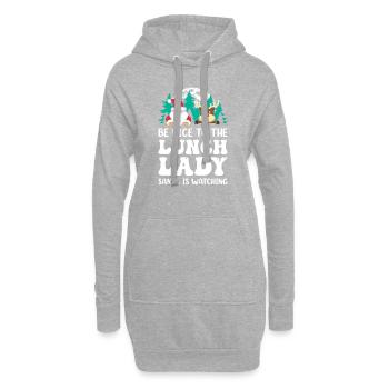 Cadeaux de Noël Noël - Sweat-shirt à capuche long Femme - gris chiné - Devant