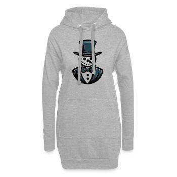 Schneemann Frosty Gentleman - Hoodie-Kleid - Grau meliert - Vorne