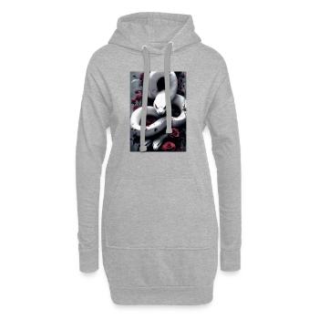 schlange - Hoodie-Kleid - Grau meliert - Vorne