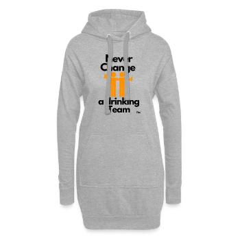 Malle Never change a drinking Team 3 - Hoodie-Kleid - Grau meliert - Vorne