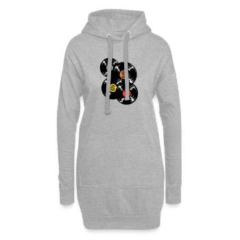 1962 Année de naissance Millésime - Sweat-shirt à capuche long Femme - gris chiné - Devant