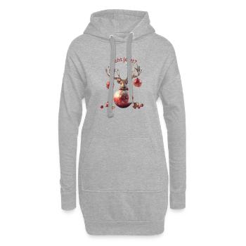 Echt jetzt? - Hoodie-Kleid - Grau meliert - Vorne