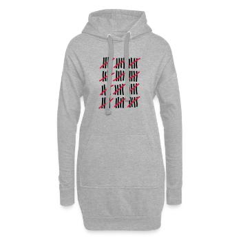 Anniversaire 60 ans - Sweat-shirt à capuche long Femme - gris chiné - Devant