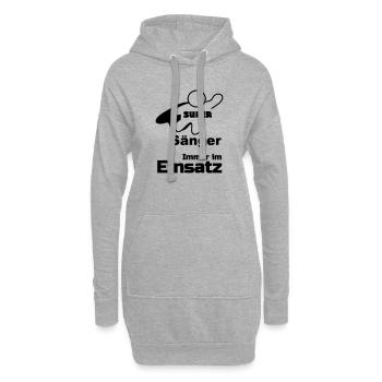 Super Sänger, Musik,Berufe, Sprüche, Geschenk - Hoodie-Kleid - Grau meliert - Vorne