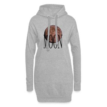 Cradle - Ruby Red Moon - Hoodie Dress - heather grey - Front