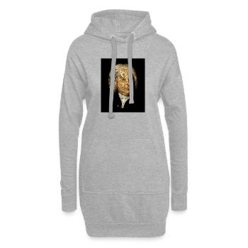 Johann Sebastian Bach - Hoodie-Kleid - Grau meliert - Vorne