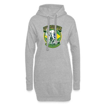 Brasilianische Jiu-Jitsu-Kampfkünste - Hoodie-Kleid - Grau meliert - Vorne