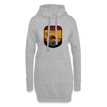 Alto de Velefique Gebirgspass Abzeichen 01 - Hoodie-Kleid - Grau meliert - Vorne
