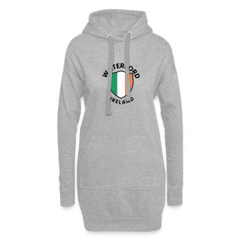Waterford-Irland-Schild - Hoodie-Kleid - Grau meliert - Vorne