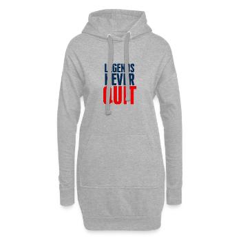 Legends Never Quit Bold - Sweat-shirt à capuche long Femme - gris chiné - Devant