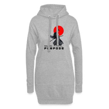 Urbane Ronin | Solo On Intent - Hoodie-Kleid - Grau meliert - Vorne