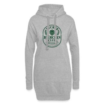  Bierliebhaber BIER-BIERCHEN saufen Urlaubsreise - Hoodie-Kleid - Grau meliert - Vorne