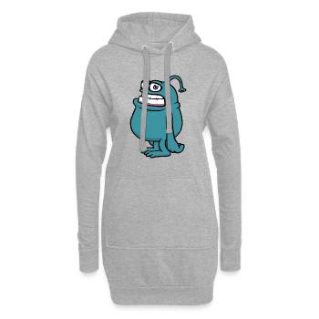 Mampfredo - Hoodie-Kleid - Grau meliert - Vorne
