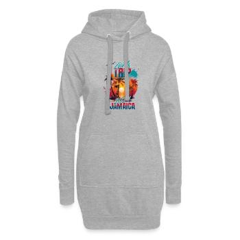 Jamaica Girls Trip 2024 Strand-t-shirt - Hoodie-Kleid - Grau meliert - Vorne