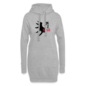 Tiroler Adler · Tirol 1809 - Hoodie-Kleid - Grau meliert - Vorne