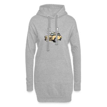 1 1Trabi - Hoodie-Kleid - Grau meliert - Vorne