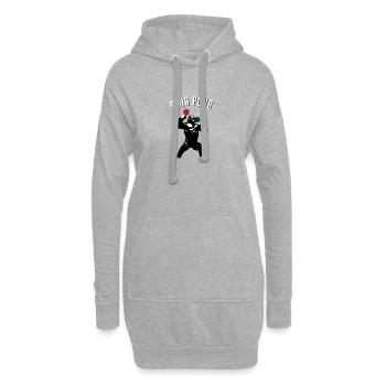 PING PONG - Wortspiele - Francois Ville - Hoodie-Kleid - Grau meliert - Vorne